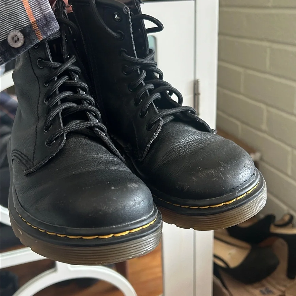 Dr. Martens Black Leather Classic Booties